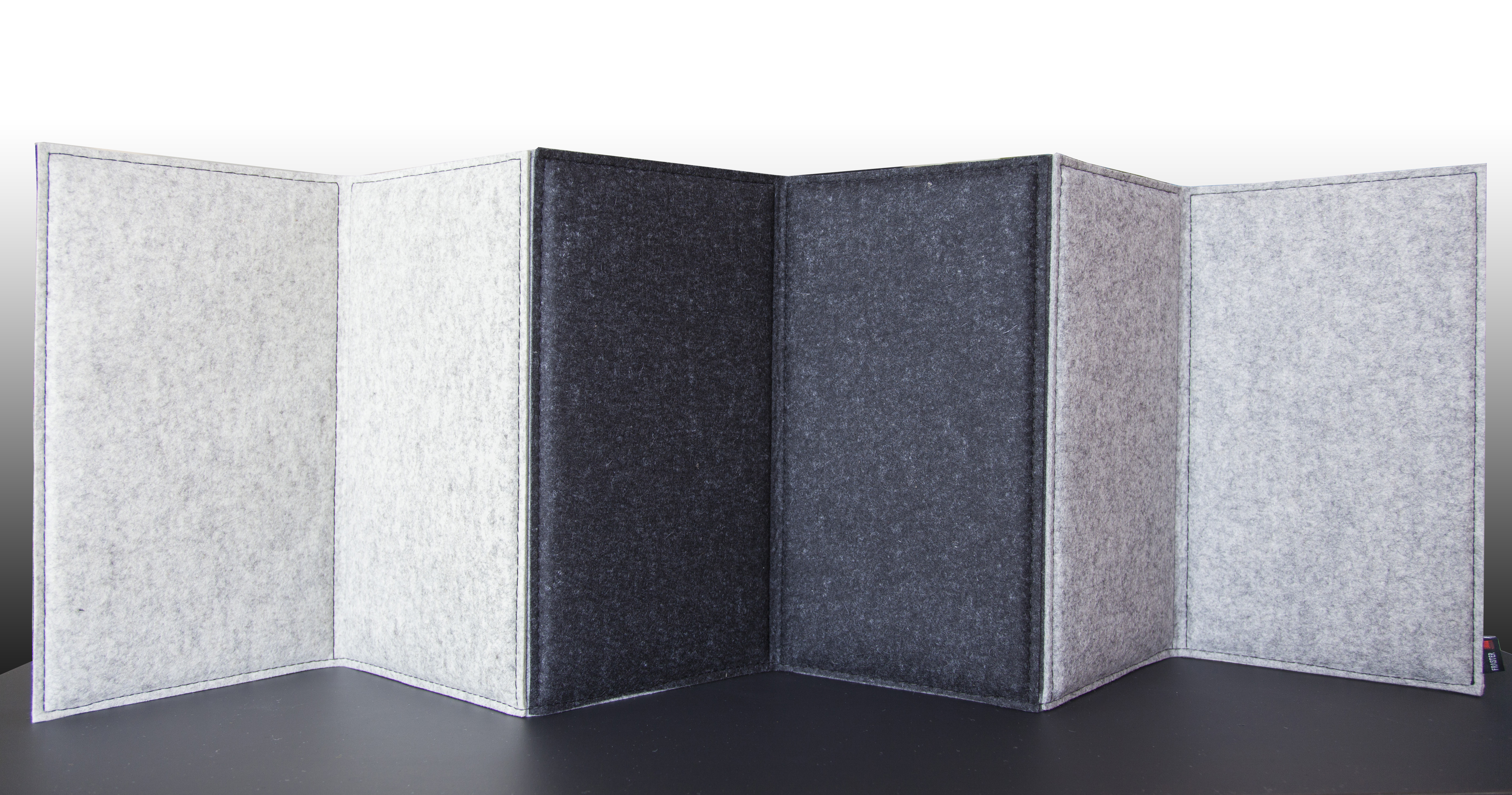 Filt bordskærm zigzag 120 cm 2